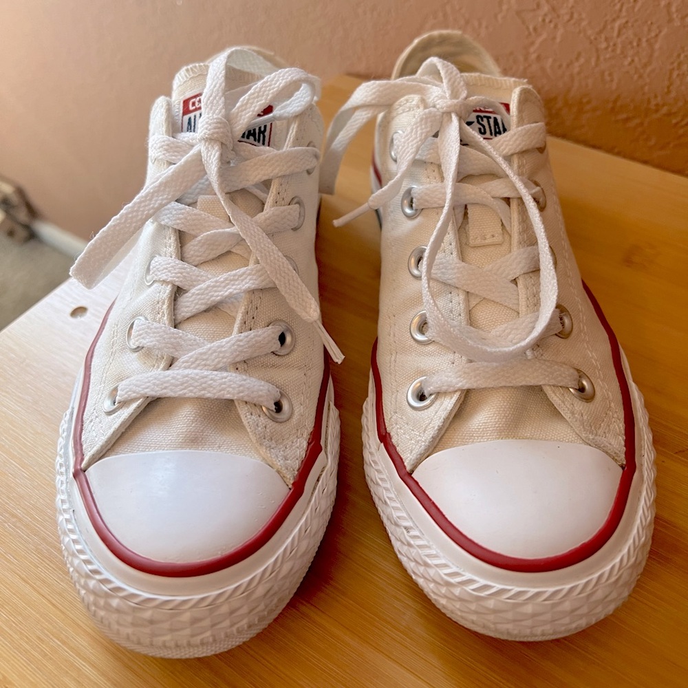 Converse Women’s Cream Canvas Sneakers